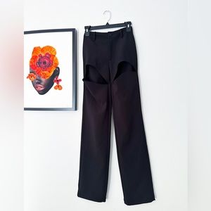 The KRIPT Cutout Black Slacks